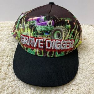 Youth Grave Digger monster truck Snapback hat